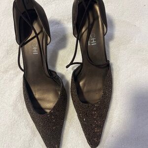 Brown dressy shoes Falchi brand size 9